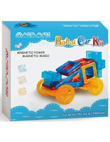 Joc de constructie magnetic - Masinuta si robotel,MPX-32