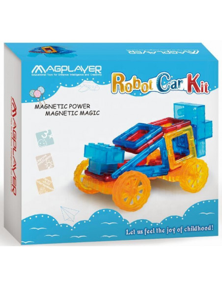 Joc de constructie magnetic - Masinuta si robotel,MPX-32