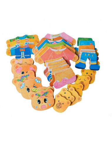 Set magnetic - Imbraca ursuletii (36 piese),MPD-36