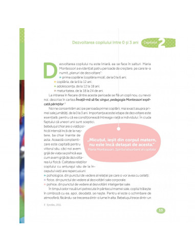 Montessori de la nastere la 3 ani,978-606-683-443-8