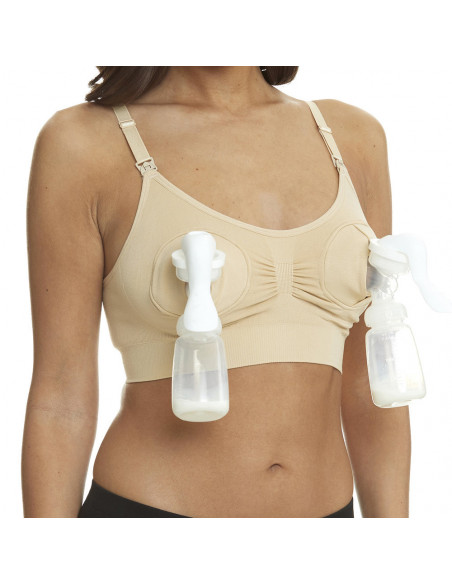 Sutien 2 in1 - Alaptare si sustinere pompa san (bej),BUF001