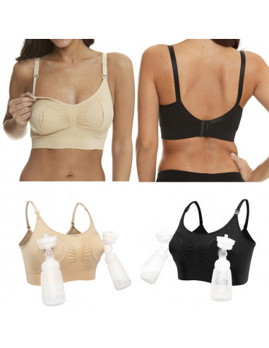 Sutien 2 in1 - Alaptare si sustinere pompa san (bej),BUF001
