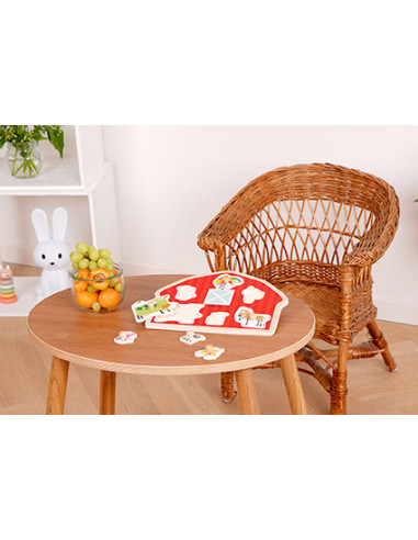 Puzzle din lemn - Casuta animalutelor,BAR6370