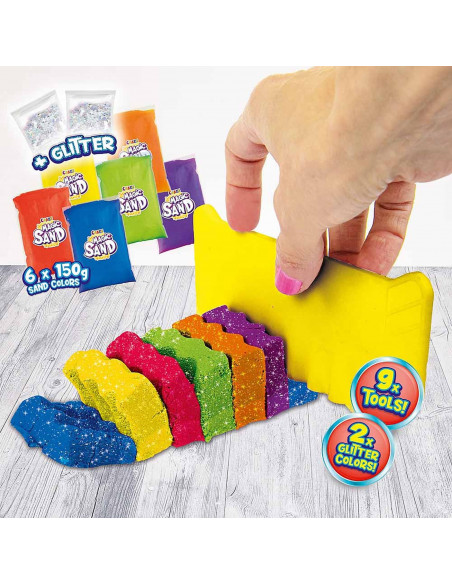 Craze - Nisip Kinetic - Set Joaca Curcubeu,CRZ32435
