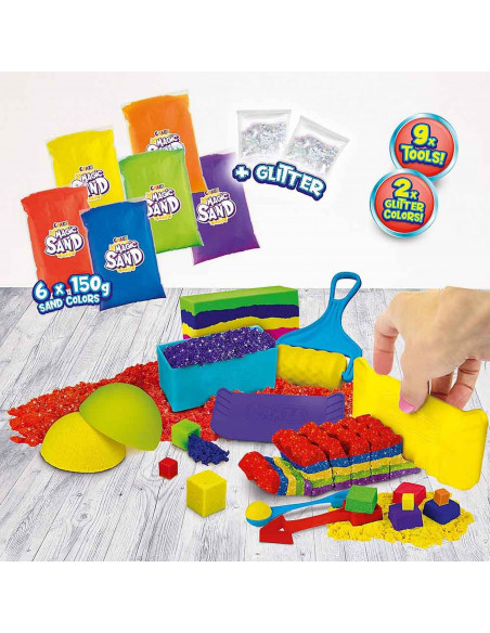 Craze - Nisip Kinetic - Set Joaca Curcubeu,CRZ32435