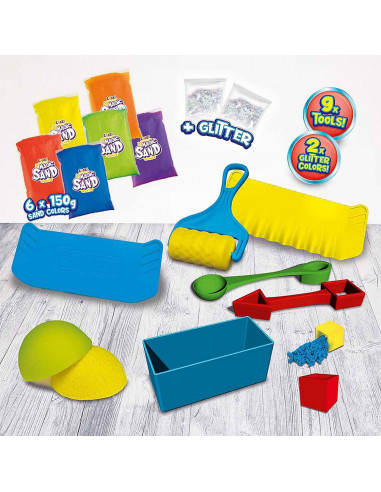 Craze - Nisip Kinetic - Set Joaca Curcubeu,CRZ32435