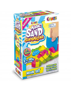 Craze - Nisip Kinetic - Set Joaca Neon,CRZ32374 2