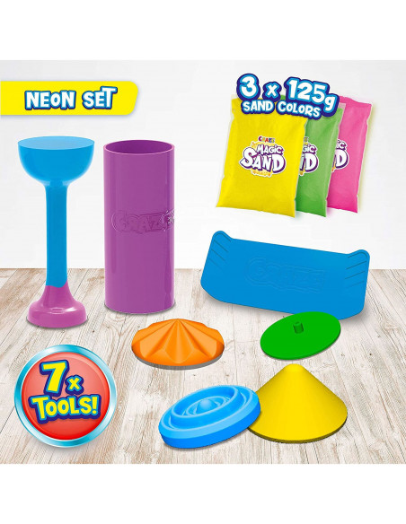 Craze - Nisip Kinetic - Set Joaca Neon,CRZ32374