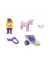 Playmobil - 1.2.3 Zana Cu Trasura Si Unicorn,70401