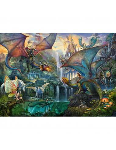 Puzzle Dragoni La Lupta, 9000 Piese,RVSPA16721