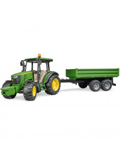 Bruder - Tractor John Deere 5115M Cu Remorca Basculabila,BR02108 2