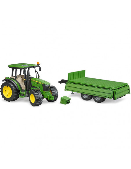 Bruder - Tractor John Deere 5115M Cu Remorca Basculabila,BR02108