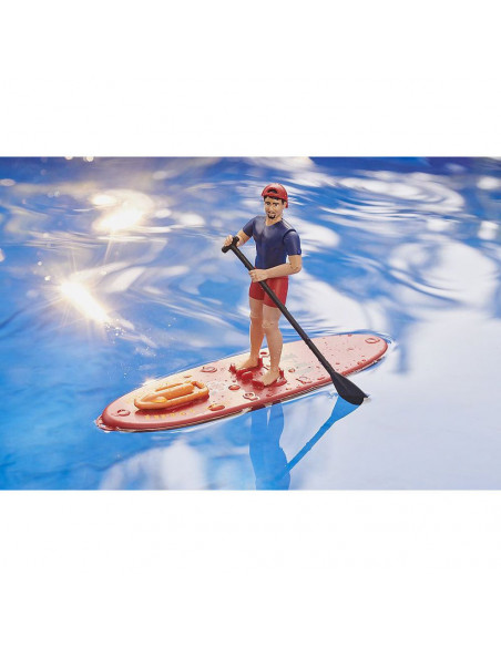 Bruder - Masina Lifeguard Ram 2500 Cu Figurina Si Caiac,BR02506