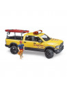 Bruder - Masina Lifeguard Ram 2500 Cu Figurina Si Caiac,BR02506