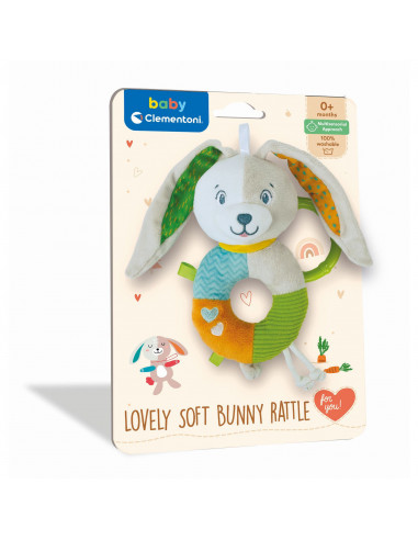 Baby Clementoni - Zornaitoare Soft Iepuras,CL17682