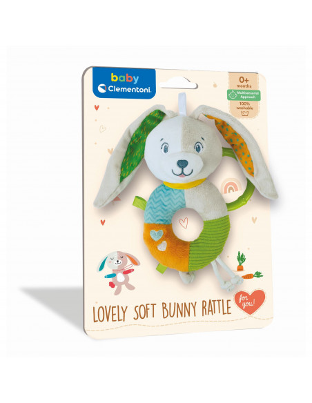 Baby Clementoni - Zornaitoare Soft Iepuras,CL17682