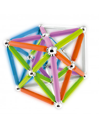 Supermag Maxi Neon - Set Constructie 92 Piese,SM0100