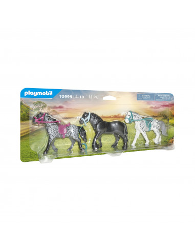 Playmobil - Set 3 Cai: Frizian, Knabstrupper, Andaluz,70999