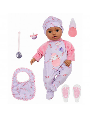 Baby Annabell - Papusica Neagra Leah 43 Cm,ZF705919