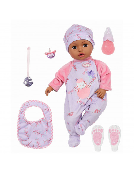 Baby Annabell - Papusica Neagra Leah 43 Cm,ZF705919