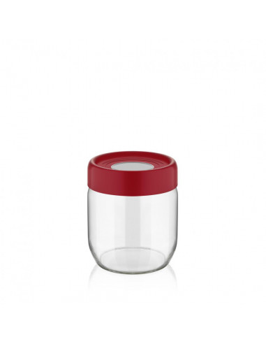 BORCAN DEPOZITARE STICLA CU CAPAC, 425 ML ROSU, ART OF DINING