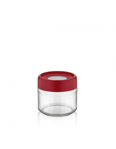 BORCAN DEPOZITARE STICLA CU CAPAC, 300 ML ROSU, ART OF DINING