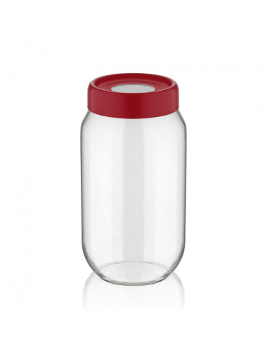 BORCAN DEPOZITARE STICLA CU CAPAC,1 L ROSU, ART OF DINING BY