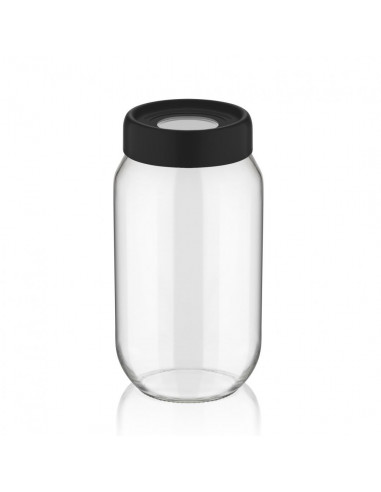 BORCAN DEPOZITARE STICLA CU CAPAC,1 L NEGRU, ART OF DINING BY