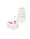 SET 4 CASEROLE CU CAPAC, PLASTIC, PUCCA, ART OF DINNING BY