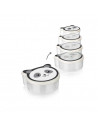 SET 4 CASEROLE CU CAPAC, PLASTIC, BEAR, ART OF DINING BY