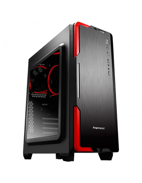 Carcasa Segotep Halo 3 Black, SECC Steel ATX Mid Tower, fara