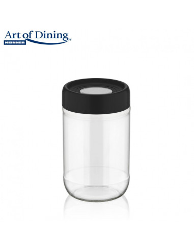 "BORCAN DEPOZITARE STICLA CU CAPAC, 660 ML. Dia: 8.5 cm.