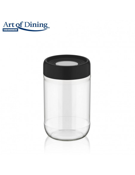 "BORCAN DEPOZITARE STICLA CU CAPAC, 660 ML. Dia: 8.5 cm.