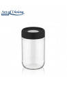 "BORCAN DEPOZITARE STICLA CU CAPAC, 660 ML. Dia: 8.5 cm.