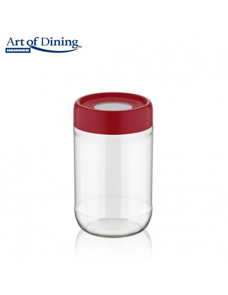 "BORCAN DEPOZITARE STICLA CU CAPAC, 660 ML. Dia: 8.5 cm.