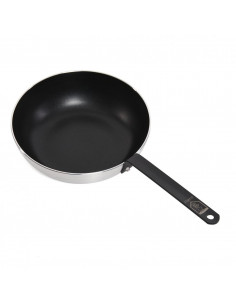 "PROFESSIONAL WOK PAN 28x8 CM. Material: pressed aluminum + 2