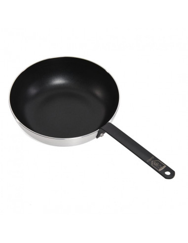 "PROFESSIONAL WOK PAN 28x8 CM. Material: pressed aluminum +