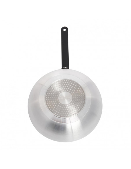 "PROFESSIONAL WOK PAN 28x8 CM. Material: pressed aluminum +