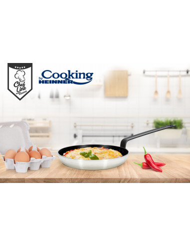 "PROFESSIONAL FRYING PAN 24x5 CM. Material: pressed aluminum + "PROFESSIONAL FRYING PAN 24x5 CM. Material: pressed aluminum +