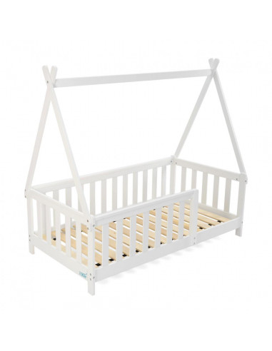 Pat casuta, alb 147.5x75cm,UMPC-6256W