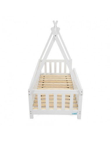 Pat casuta, alb 147.5x75cm,UMPC-6256W