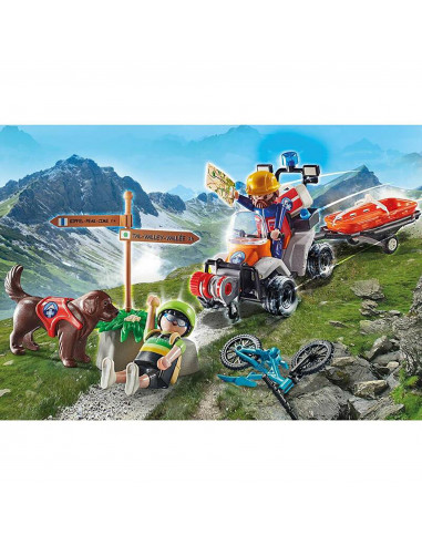 Playmobil - Salvator Montan Cu Atv,70662