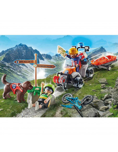 Playmobil - Salvator Montan Cu Atv,70662