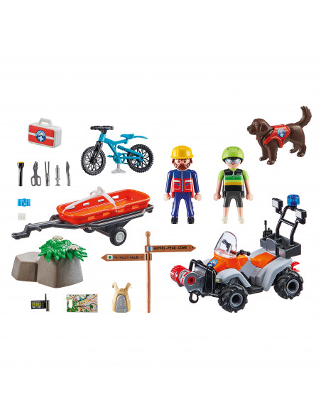 Playmobil - Salvator Montan Cu Atv,70662