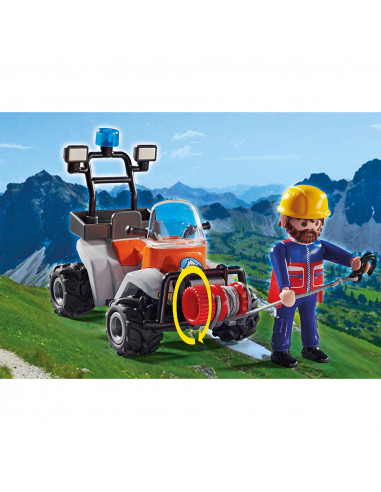 Playmobil - Salvator Montan Cu Atv,70662