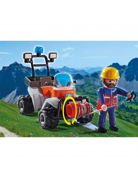 Playmobil - Salvator Montan Cu Atv,70662