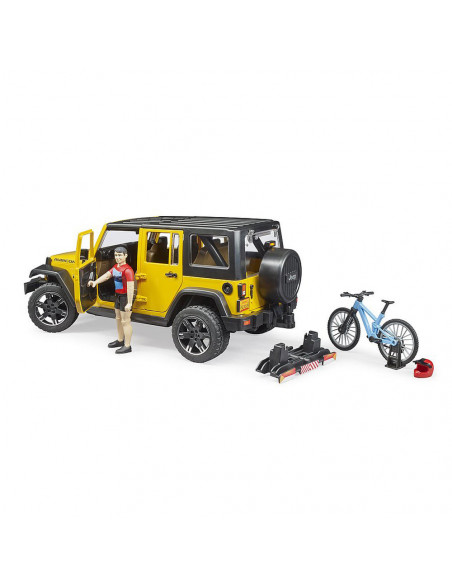 Bruder - Jeep Wrangler Unlimited Rubicon Cu Bicicleta Si