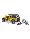 Bruder - Jeep Wrangler Unlimited Rubicon Cu Bicicleta Si