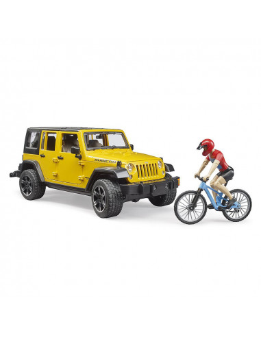 Bruder - Jeep Wrangler Unlimited Rubicon Cu Bicicleta Si