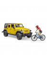 Bruder - Jeep Wrangler Unlimited Rubicon Cu Bicicleta Si